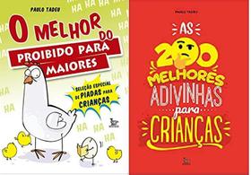 KIT 2 LIVROS O Melhor do Proibido Para Maiores Seleção Especial de Piadas Para Crianças + As 200 Melhores Adivinhas - Matrix