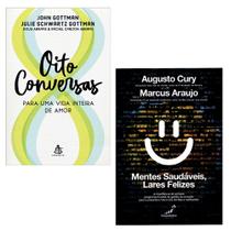 Kit 2 livros, Oito Conversas Para Uma Vida Inteira de Amor + Mentes Saudáveis, Lares Felizes, Augusto Cury