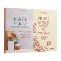 Kit 2 Livros - Oração e Força Feminina Marta, Maria e o Equilíbrio Espiritual + Mulheres da Bíblia Kit 2 Livros - Oração e Força Feminina Marta, Maria e o Equilíbrio Espiritual + Mulheres da Bíblia