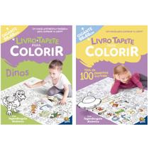 Kit 2 Livros para Colorir Infantil Tapete Gigante 98x68cm - Todolivro