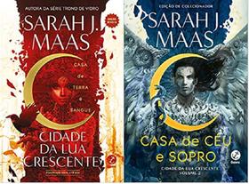 kit 2 livros Sarah J. Maas Cidade da Lua Crescente Casa de terra e sangue + Casa de céu e sopro