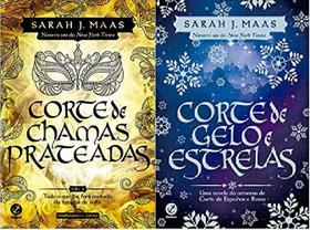 Kit 2 livros sarah j. maas corte de chamas prateadas + corte de gelo e estrelas - Galera