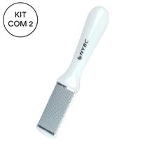 Kit 2 Lixa Para Calos Dupla Face Inox NYBC