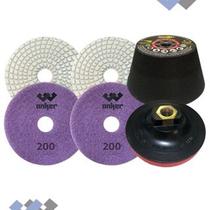Kit 2 Lixa+Rebolo+Prato P/ quartzo Kit 2 Lixa+Rebolo+Prato P/ quartzo