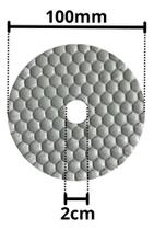 Kit 2 Lixas Colmeia Seco Diamantada 100mm Polimento Lixamento 100mm