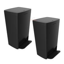 Kit 2 Lixeira 25 Litros Smart Com Pedal Cesto De Lixo Plástico Cozinha - Crippa Kit 2 Lixeira 25 Litros Smart Com Pedal Cesto De Lixo Plástico Cozinha - Crippa