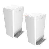 Kit 2 Lixeira 25 Litros Smart Com Pedal Cesto De Lixo Plástico Cozinha - Crippa Kit 2 Lixeira 25 Litros Smart Com Pedal Cesto De Lixo Plástico Cozinha - Crippa