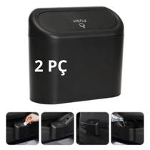 Kit 2 Lixeira Automotiva à Prova d'Água para Carro e Uber com Encaixe Fácil