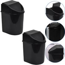 Kit 2 Lixeira Basculante Multiuso Com Tampa 12 L Eco Nature Jaguar