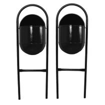 Kit 2 Lixeira Portugal FechadaChapa Parque Calçada Rua 115cm Kit 2 Lixeira Portugal FechadaChapa Parque Calçada Rua 115cm