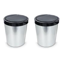 Kit 2 Lixeiras 10 Litros Com Tampa Automática Arqplast Kit 2 Lixeiras 10 Litros Com Tampa Automática Arqplast