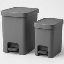 Kit 2 lixeiras 6l 12l com pedal linha trium ou Kit 2 lixeiras 6l 12l com pedal linha trium ou