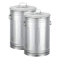 Kit 2 lixeiras americanas lata de lixo 30 litros