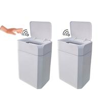 Kit 2 Lixeiras Automática com Sensor Inteligente 12 Litros LXP12 NKF