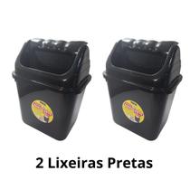 Kit 2 Lixeiras Basculante Pequenas 3,5 Litros Cesto de Lixo Pia Cozinha Banheiro Escritório - Erca Plast