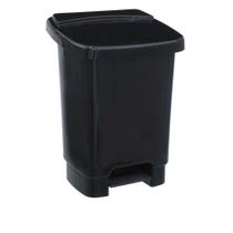 Kit 2 Lixeiras Com Pedal Fixador Para Saco de Lixo 35l Preto Kit 2 Lixeiras Com Pedal Fixador Para Saco de Lixo 35l Preto