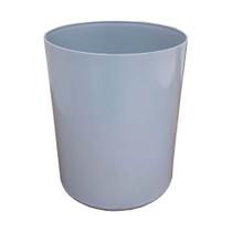 Kit 2 Lixeiras Plásticas 12L sem Tampa cor CINZA, JSN