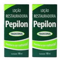 Kit 2 Loção Capilar Restauradora Tradicional 180Ml - Pepilon