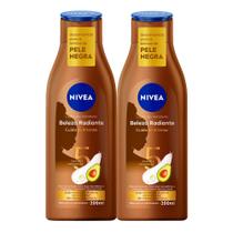 Kit 2 Loção Deo Hidratante Nivea Beleza Radiante Cuidado Intenso Pele Seca a Extrasseca 200ml