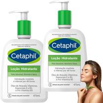 Kit 2 Loção Hidratante Cetaphil 473 Corpo Rosto Pele Seca