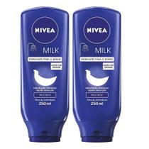 Kit 2 Loção Hidratante Nivea Banho Milk 250ml