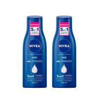 Kit 2 Loção Hidratante Nivea Milk Hidratação Profunda Pele Seca a Extrasseca 200ml