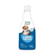 Kit 2 Loção Limpa Orelha Cães PetClean Gato Cachorro Pet 500ml