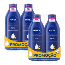 Kit 2 Loção Nivea Milk para Pele Seca a Extrasseca com 2 Unidades de 400ml cada