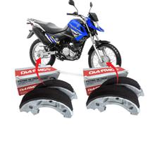 Kit 2 Lonas Patim Sapata De Freio Para Crosser 150 2014 a 2018 Crypton 115 2011 a 2018 Dianteira e Traseira