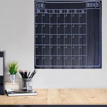 Kit 2 lousa planner calendario adesivo tarefas porta recados