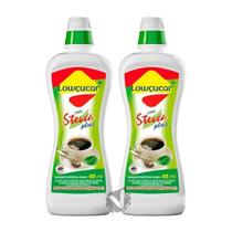 Kit 2 Lowcucar Adoçante Liquido Plus Com Stevia 65Ml