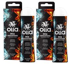 Kit 2 Lubrificante Íntimo Olla Mix Sensations 50g