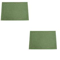 Kit 2 Lugar Americano Argivai 35cmx50cm Glamour Musgo