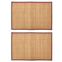 Kit 2 Lugar Americano Bambu 30x45 Jantar Decoração