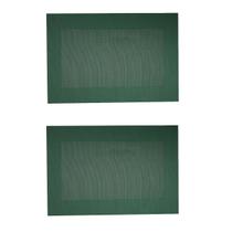 Kit 2 Lugar Americano Frame 45x30Cm Verde Prático Resistente