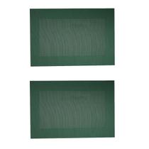 Kit 2 Lugar Americano Frame 45x30Cm Verde Prático Resistente Kit 2 Lugar Americano Frame 45x30Cm Verde Prático Resistente