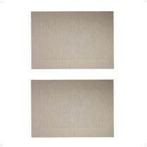 Kit 2 Lugar Americano Prático Resistente em Frame 45x30 Nude