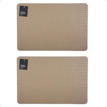 Kit 2 Lugar Americano Premium Trama 45X30 cm Nude Paramount Kit 2 Lugar Americano Premium Trama 45X30 cm Nude Paramount
