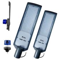 Kit 2 Lumi Iluminação Pública Com Rele Fotocelula 150w Poste