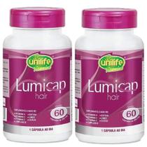 Kit 2 Lumicap Antiqueda Cabelos Luminus - Unilife 60 Caps