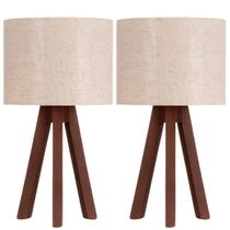 Kit 2 Luminaria Abajur Decorado Quarto Casal Acabamento Perfeito