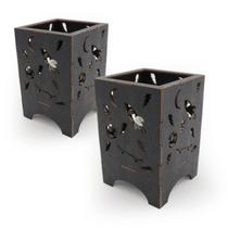 Kit 2 Luminaria Abajur MDF Infantil Quarto Criança Urso Kids