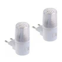 Kit 2 Luminária Abajur Tomada Luz Noturna Bebê Escada Bivolt