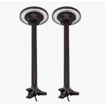 Kit 2 Luminária Arandela Jardim Led Preta 12w 3000k Bivolt Iluminação