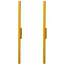 Kit 2 Luminária Arandela Parede Linear Led 220V 60Cm Dourado