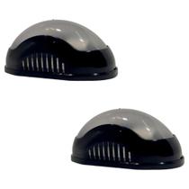 Kit 2 Luminaria Arandela Tartaruga Externa Interno Jardim Garagem Quintal Sem Grade E27 25W Bivolt Ilumi Kit 2 Luminaria Arandela Tartaruga Externa Interno Jardim Garagem Quintal Sem Grade E27 25W Bivolt Ilumi