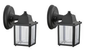 Kit 2 Luminaria Arandela Vintage Externa Colonial Preta