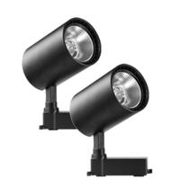 Kit 2 Luminária Branca Trilho Spot Led 24W 3500K Branco Quente Kit 2 Luminária Branca Trilho Spot Led 24W 3500K Branco Quente