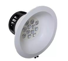 Kit 2 Luminária Cob Led Circular Embutir 12w 6500k Bivolt