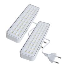 Kit 2 Luminária de Emergência 30 leds Recarregável 110v 220v longa vida util resistente Kit 2 Luminária de Emergência 30 leds Recarregável 110v 220v longa vida util resistente